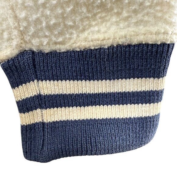 Vintage 1960s Champion Knitwear Mansfield YMCA Varsity Jacket XS White & Navy - Picture 13 of 15